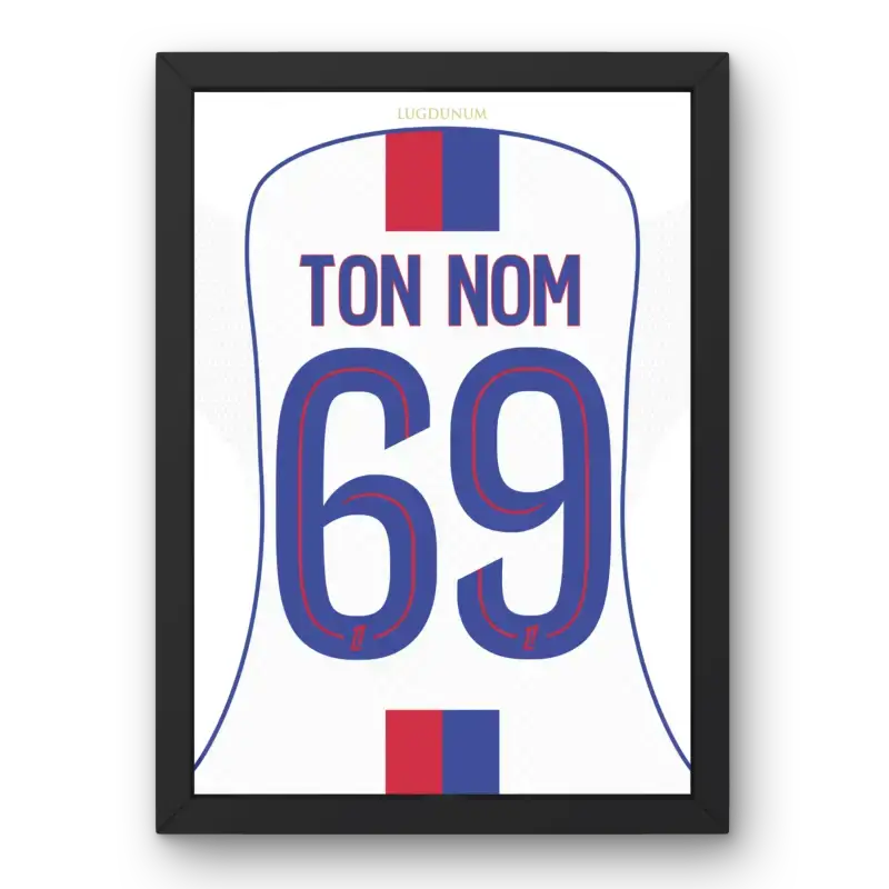 Affiche OL personnalisée Ton Nom 69 vue principale