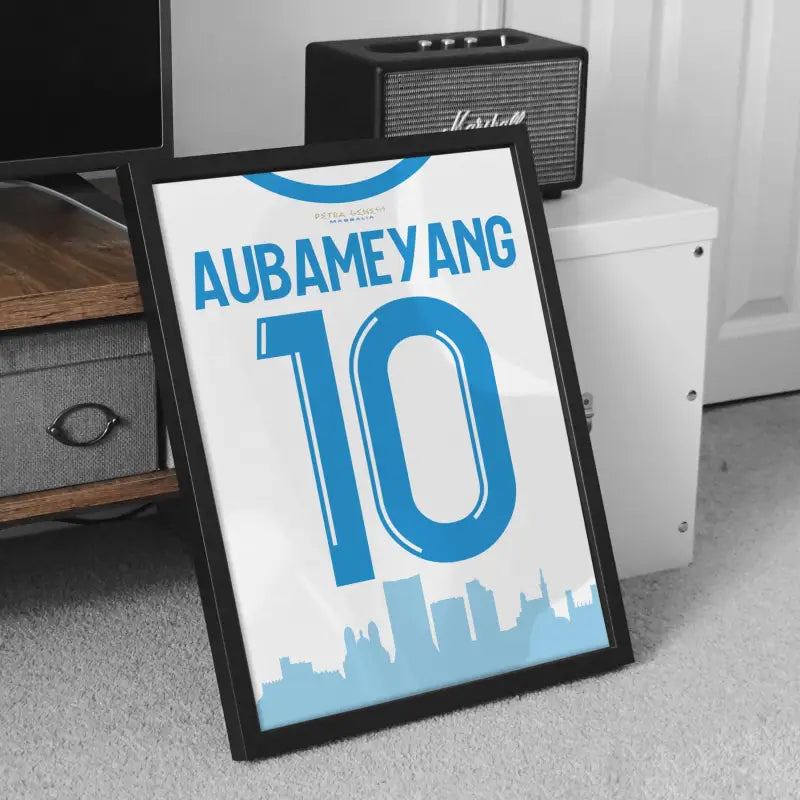 Affiche OM Aubameyang 10 meuble TV