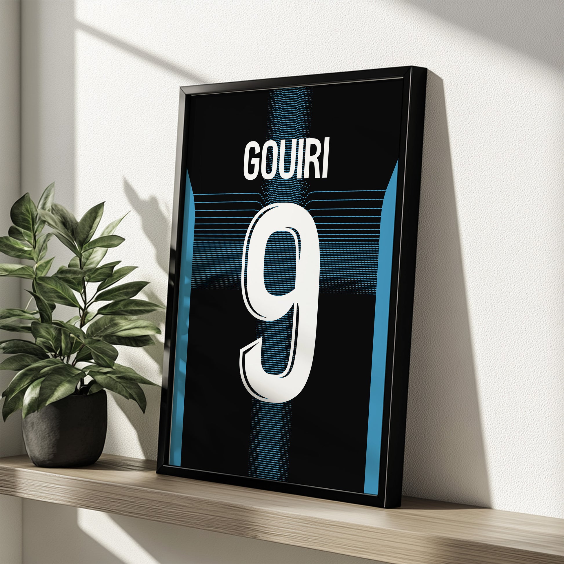 Affiche OM extérieur 25-26 Gouiri 9 panneau bois