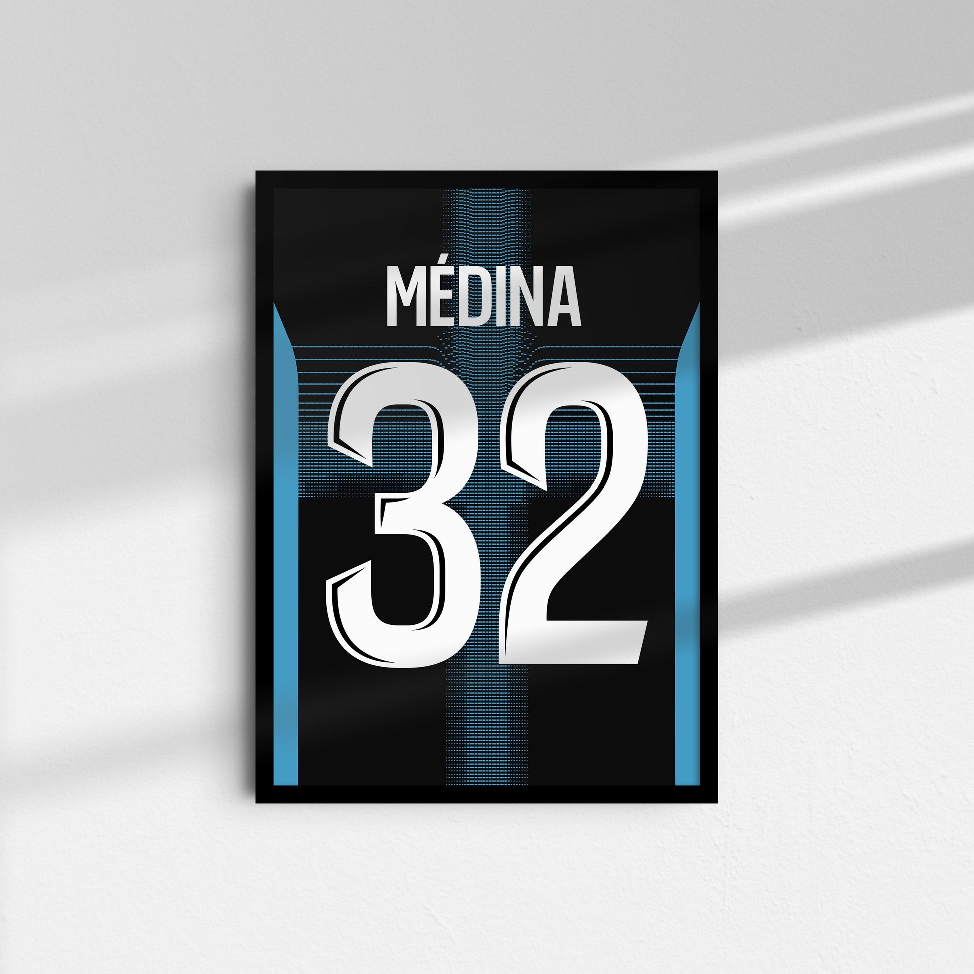 Affiche OM extérieur 25-26 Medina 32 fond blanc