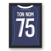 Affiche Paris FC Domicile 25/26 Cadre Perso