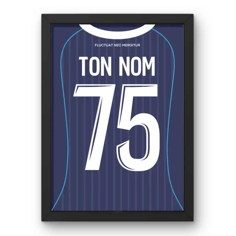 Affiche Paris FC Domicile 25/26 Cadre Perso