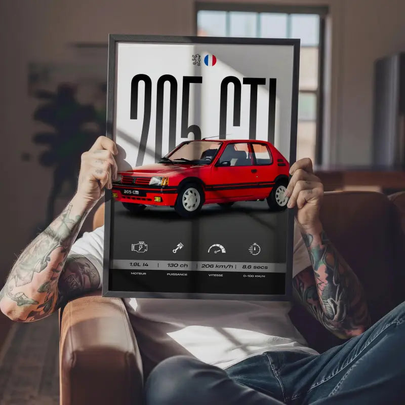 Affiche Peugeot 205 GTI