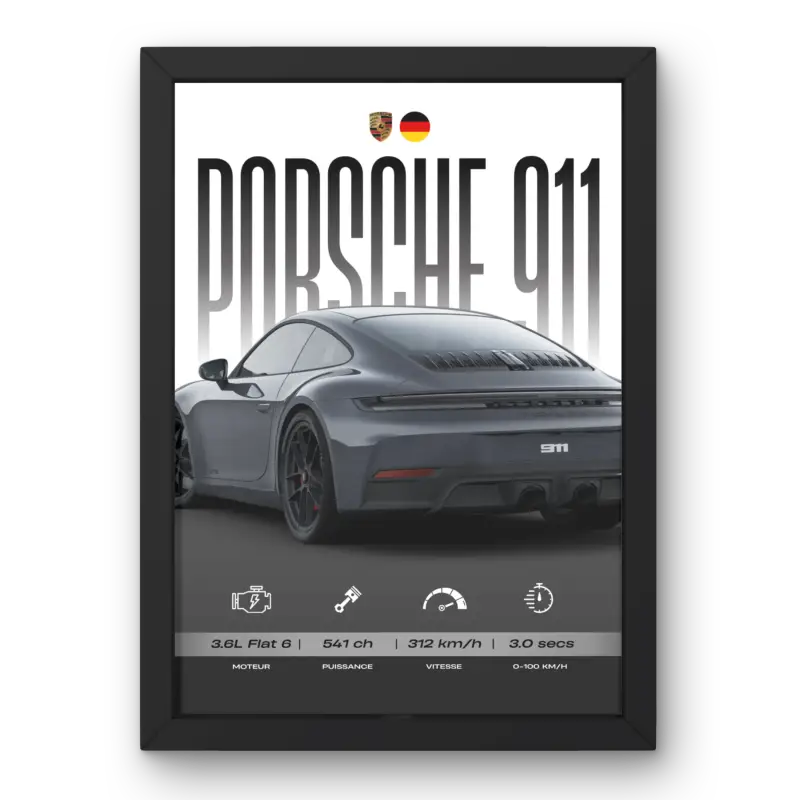 Affiche Porsche 911