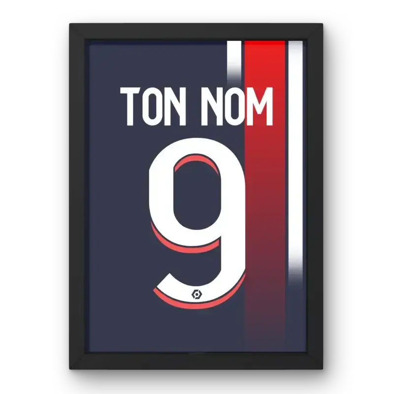 Affiche PSG 23-24 Ton Nom 9 vue principale