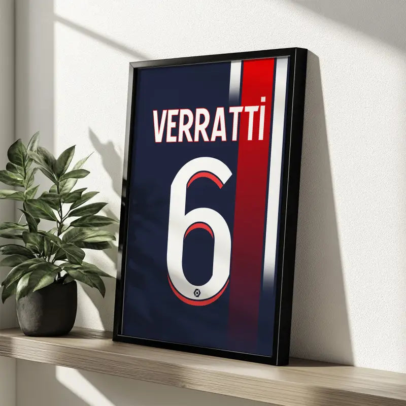 Affiche PSG 23-24 Verratti 6 étagère