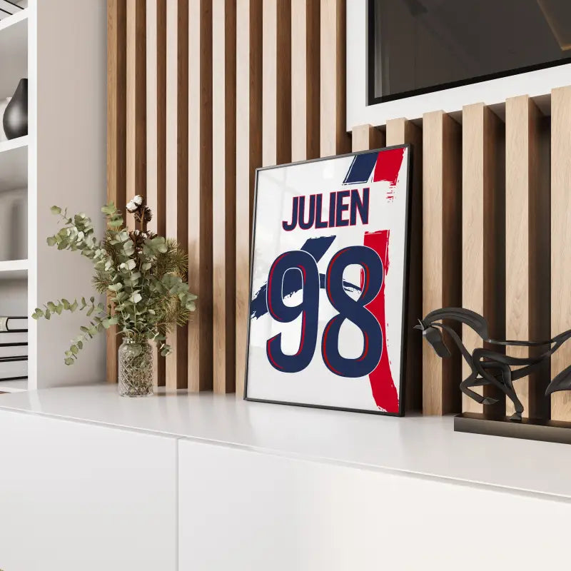 Affiche PSG EXT 24-26 Julien 98 panneau bois