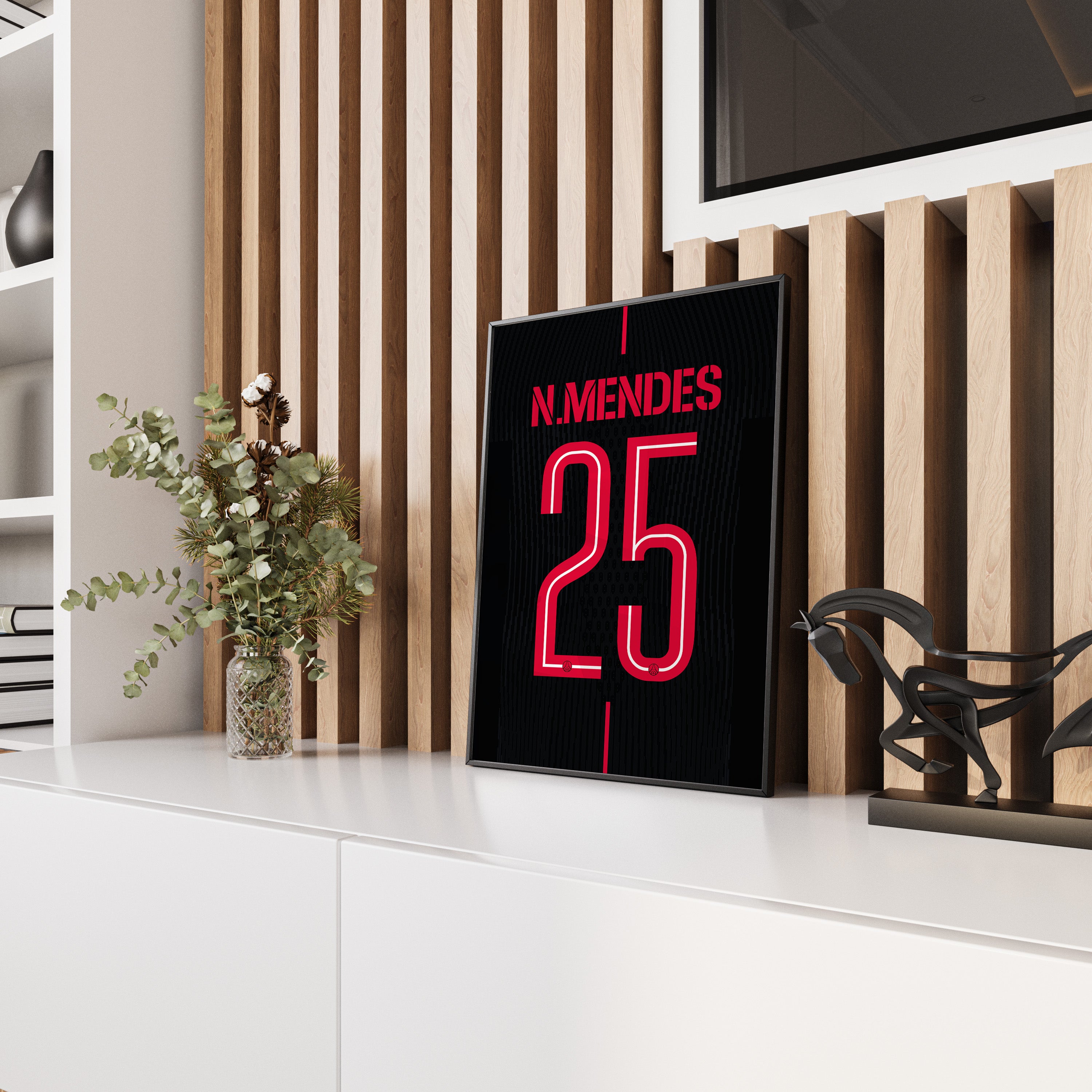 Affiche PSG Fourth 25/26 – Affiche encadrée personnalisée - Cadre Perso