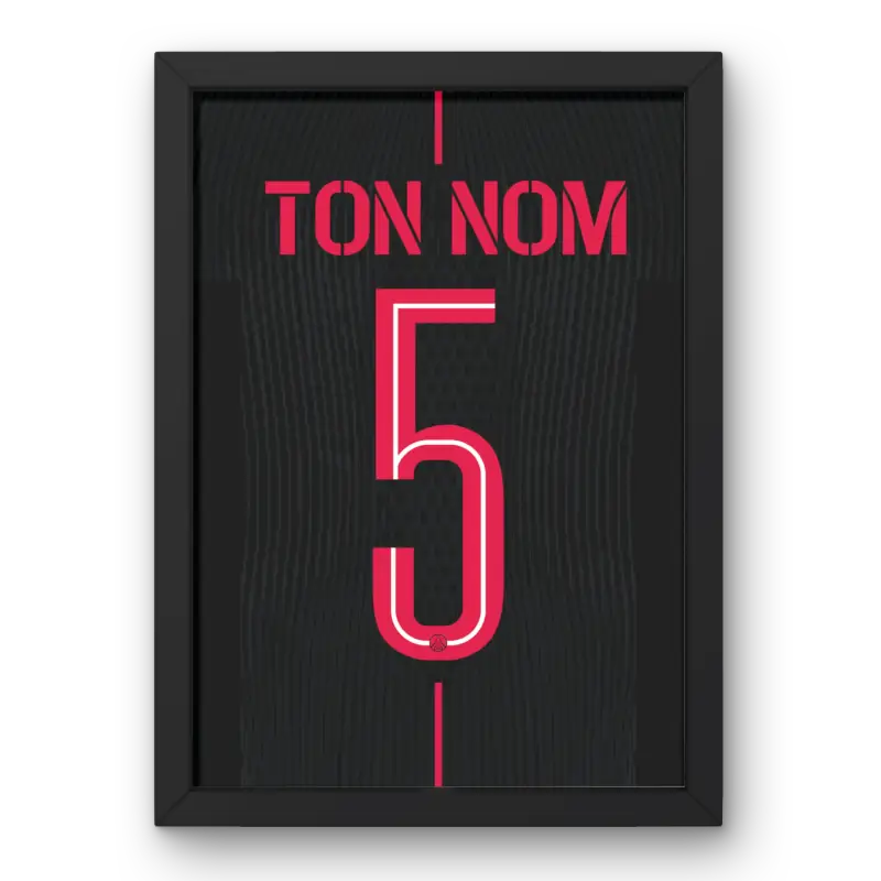 Affiche PSG Fourth 25/26 – Affiche encadrée personnalisée - Cadre Perso