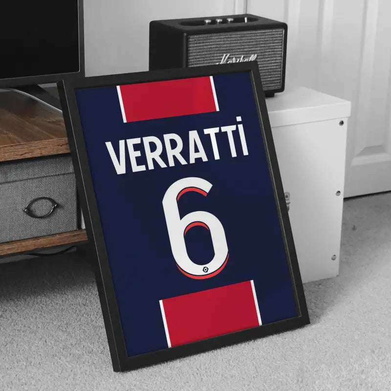 Affiche PSG Hechter – Affiche encadrée personnalisée - Cadre Perso
