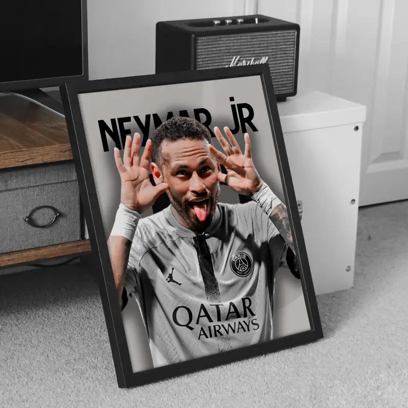 Affiche PSG Neymar photo joueur meuble TV