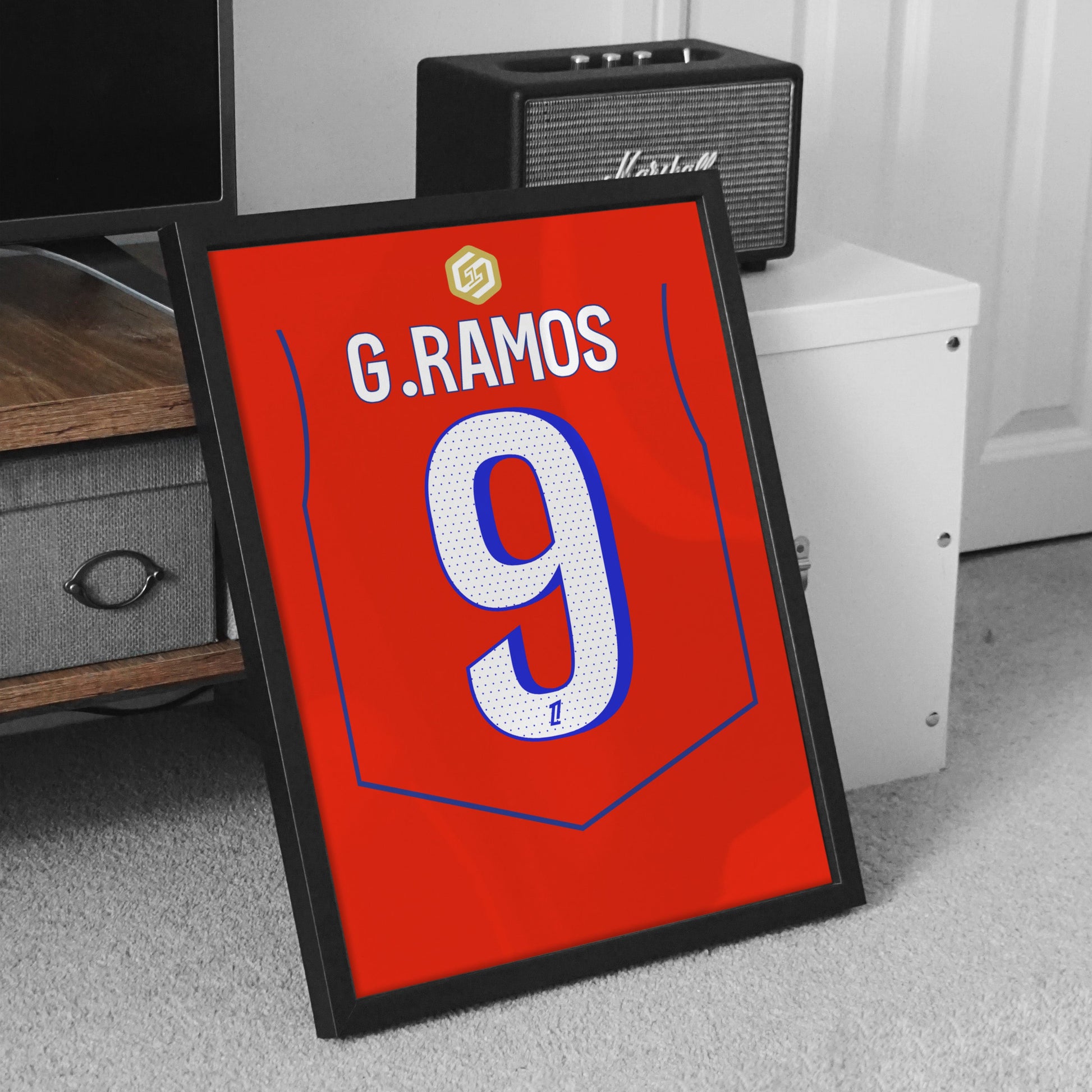 Affiche PSG Third 25/26 – Affiche encadrée personnalisée - Cadre Perso