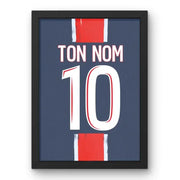 Affiche PSG personnalisée Ton Nom 10 vue principale