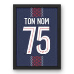 Affiche PSG personnalisée Ton Nom 75 vue principale