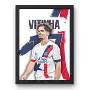 Affiche PSG Vitinha photo joueur vue principale
