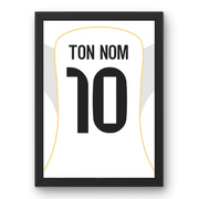 Cadre Real Madrid Domicile 25-26 – Affiche encadrée personnalisée - Cadre Perso