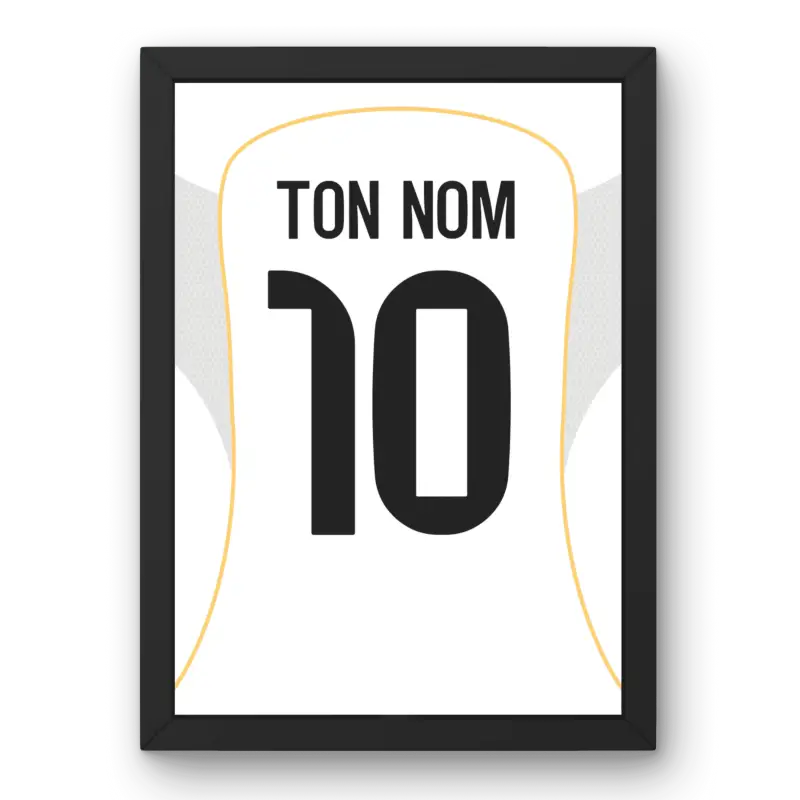 Cadre Real Madrid Domicile 25-26 – Affiche encadrée personnalisée - Cadre Perso