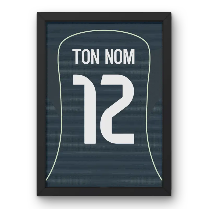 Cadre Real Madrid Extérieur 25-26 – Affiche encadrée personnalisée - Cadre Perso