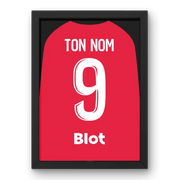 Cadre Stade Rennais Domicile 25-26 – Affiche encadrée personnalisée - Cadre Perso