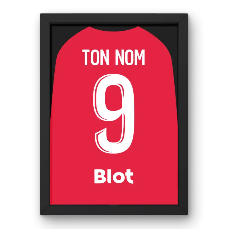 Cadre Stade Rennais Domicile 25-26 – Affiche encadrée personnalisée - Cadre Perso