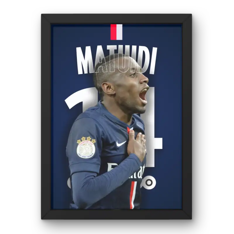 Cadre Blaise Matuidi - Le Guerrier du PSG | Affiche Personnalisée | Cadre Perso