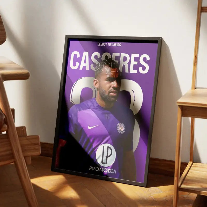 Cadre Cristian Cásseres Jr. Toulouse | Affiche Joueur Toulouse FC | Cadre Perso