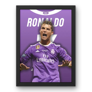 Cadre Cristiano Ronaldo - Real Madrid | Hommage à la Légende des Galactiques | Cadre Perso