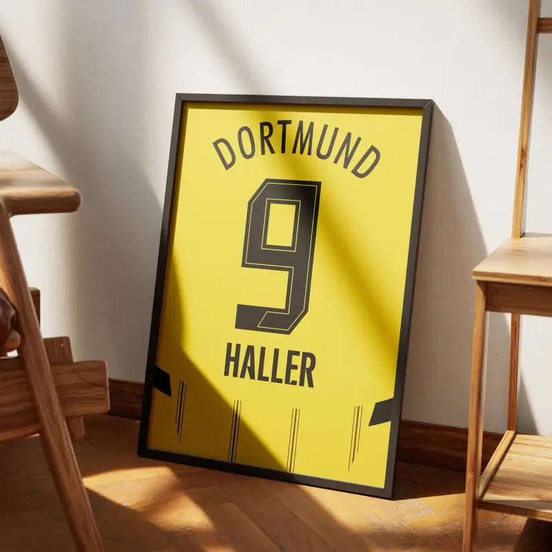 Cadre Dortmund Domicile 2024-2025 | Cadre Personnalisé Fan de Football | Cadre Perso