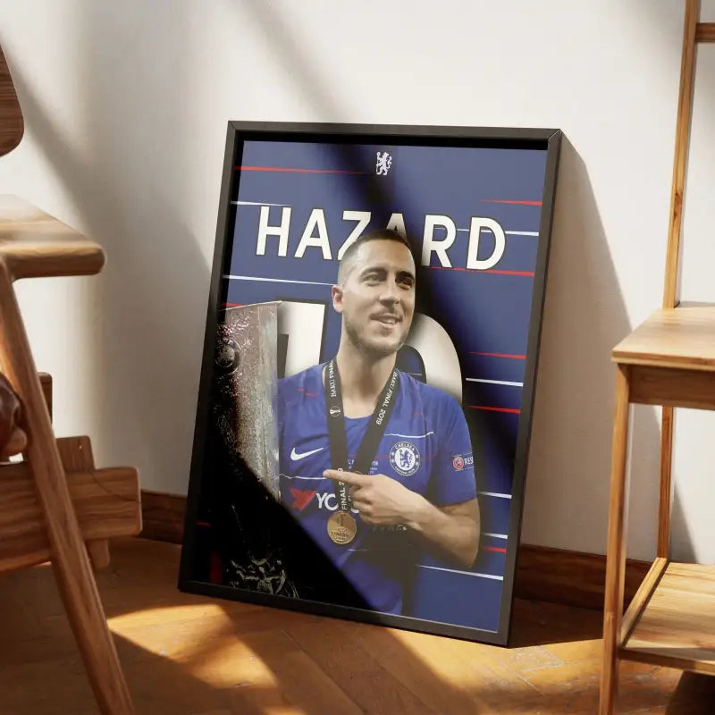 Cadre Eden Hazard - Chelsea FC | Affiche Personnalisée | Cadre Perso