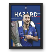 Cadre Eden Hazard - Chelsea FC | Affiche Personnalisée | Cadre Perso