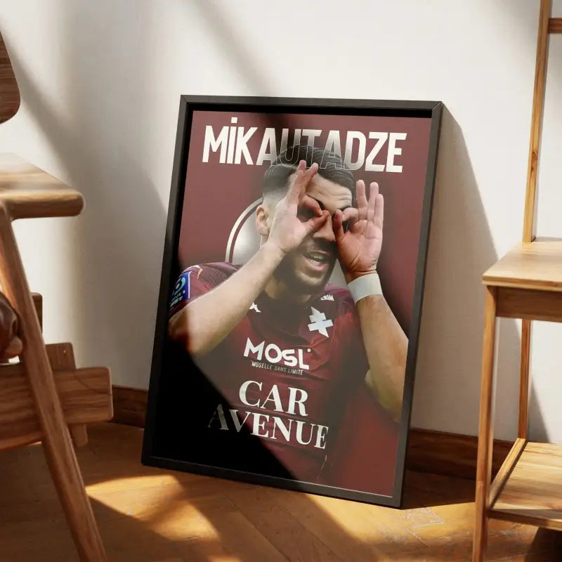 Cadre Georges Mikautadze - FC Metz | Affiche Encadrée | Cadre Perso