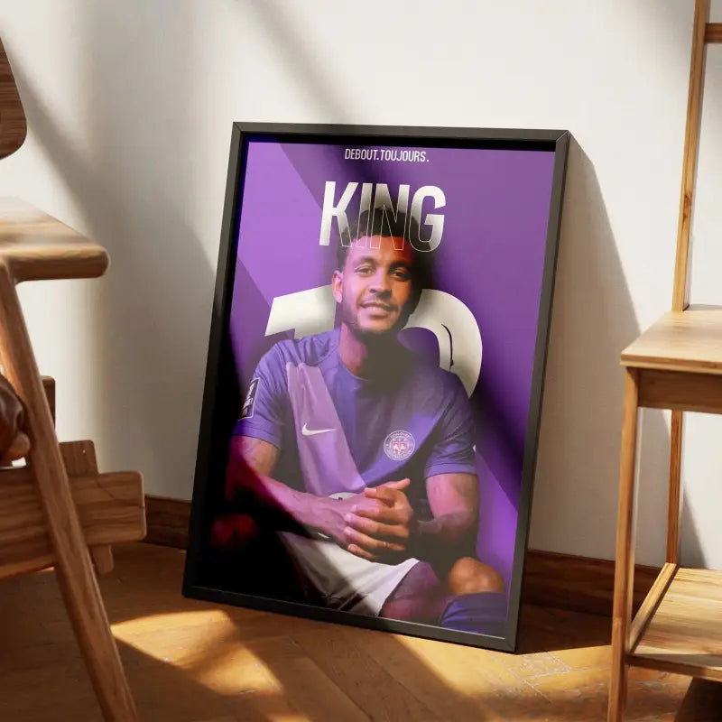 Cadre Joshua King - Attaquant du Toulouse FC | Affiche Personnalisée | Cadre Perso