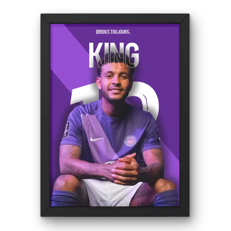 Cadre Joshua King - Attaquant du Toulouse FC | Affiche Personnalisée | Cadre Perso