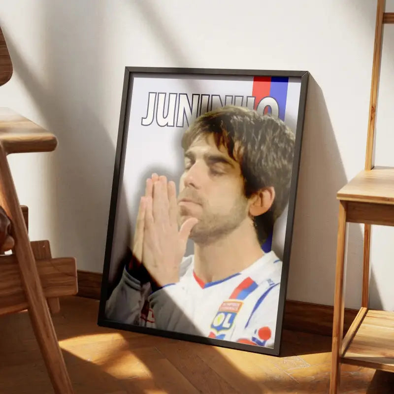 Cadre Juninho - Légende de l'OL | Affiche Personnalisée | Cadre Perso