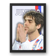 Cadre Juninho - Légende de l'OL | Affiche Personnalisée | Cadre Perso