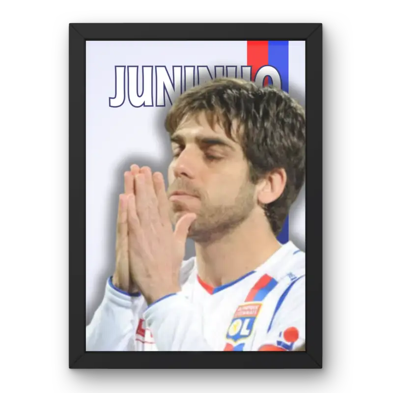 Cadre Juninho - Légende de l'OL | Affiche Personnalisée | Cadre Perso