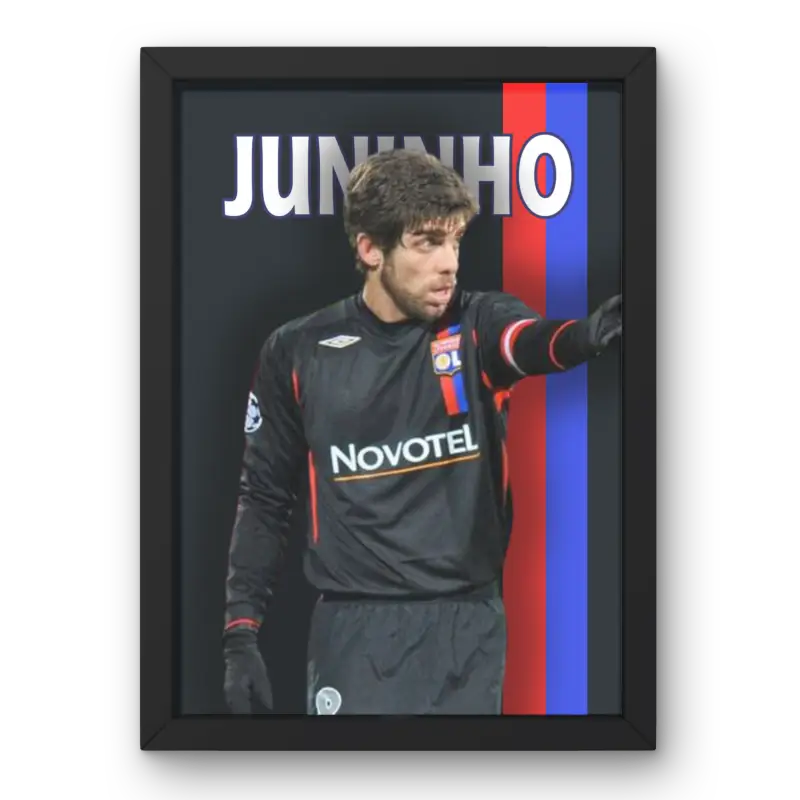 Cadre Juninho - Légende de l'OL | Affiche Personnalisée | Cadre Perso