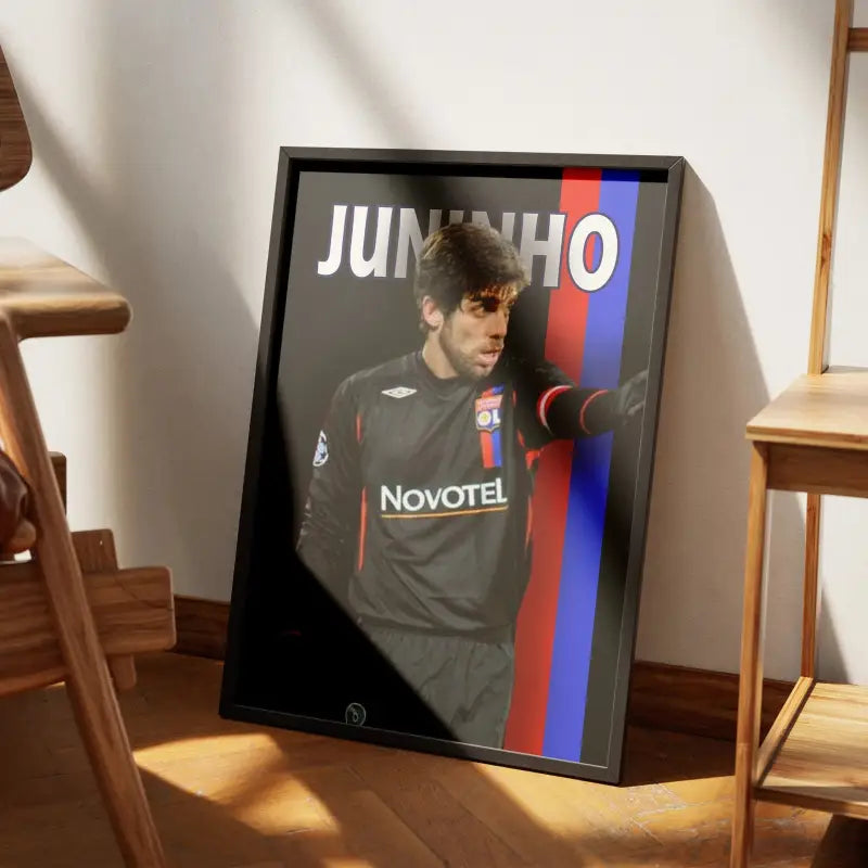 Cadre Juninho - Légende de l'OL | Affiche Personnalisée | Cadre Perso