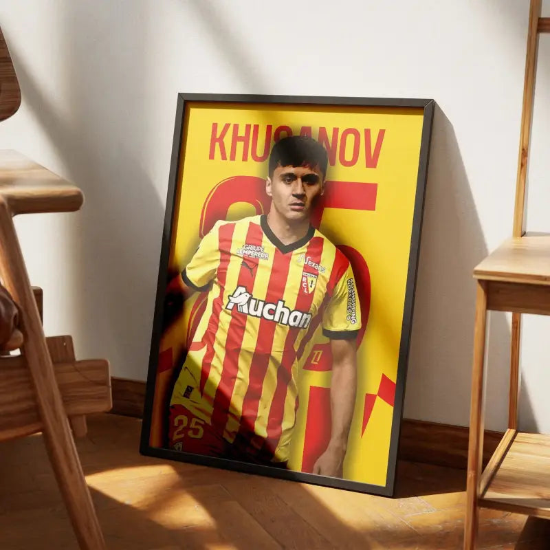 Cadre Khusanov - L'Esprit du RC Lens | Affiche Personnalisée | Cadre Perso