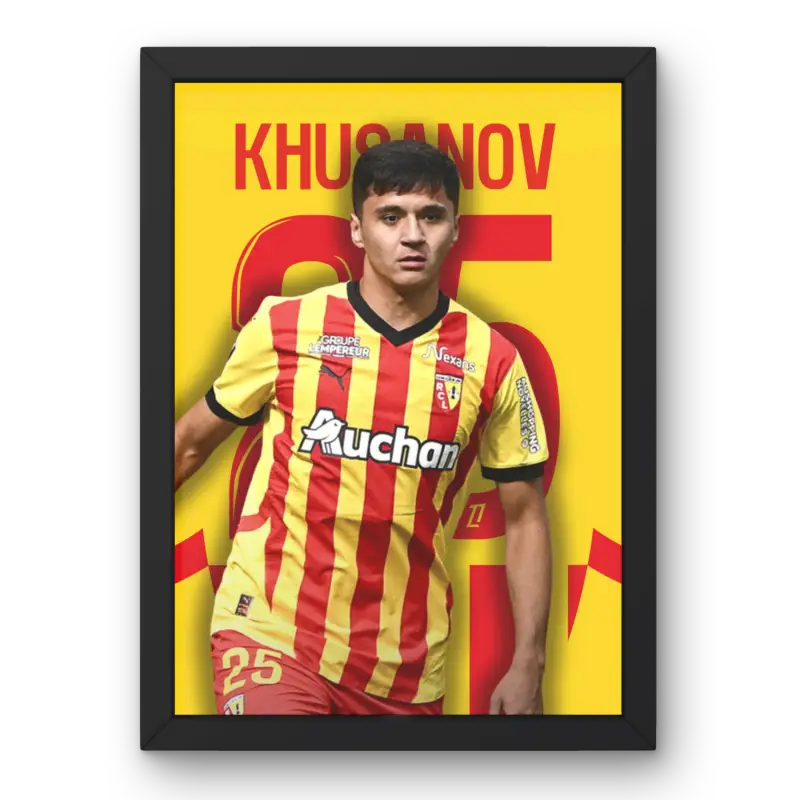 Cadre Khusanov - L'Esprit du RC Lens | Affiche Personnalisée | Cadre Perso