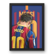 Cadre Lionel Messi - Légende du FC Barcelone | Affiche Personnalisée | Cadre Perso