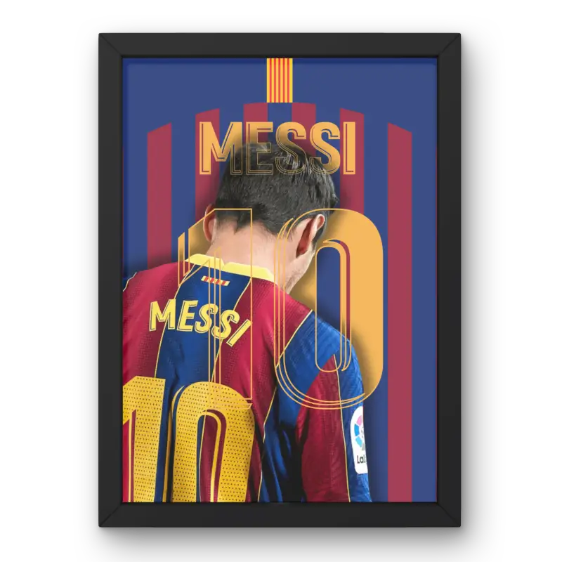 Cadre Lionel Messi - Légende du FC Barcelone | Affiche Personnalisée | Cadre Perso