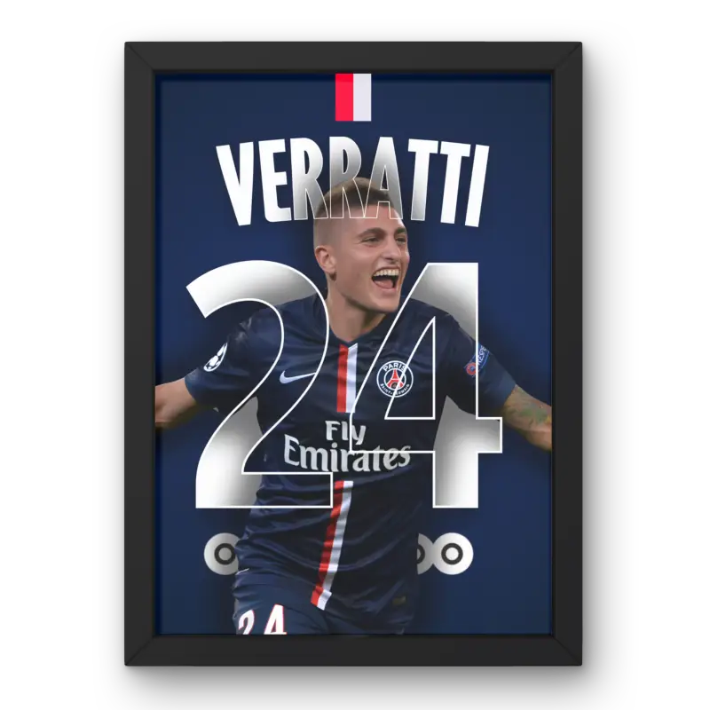 Cadre Marco Verratti - PSG | Le Maestro du Milieu de Terrain | Cadre Perso