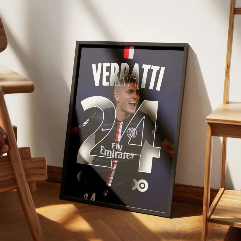 Cadre Marco Verratti - PSG | Le Maestro du Milieu de Terrain | Cadre Perso