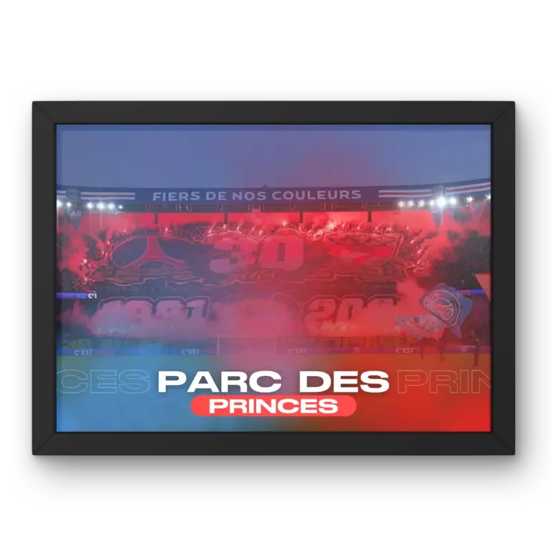 Cadre Parc des Princes | L'Icone du Football Parisien – Affiche encadrée personnalisée - Cadre Perso