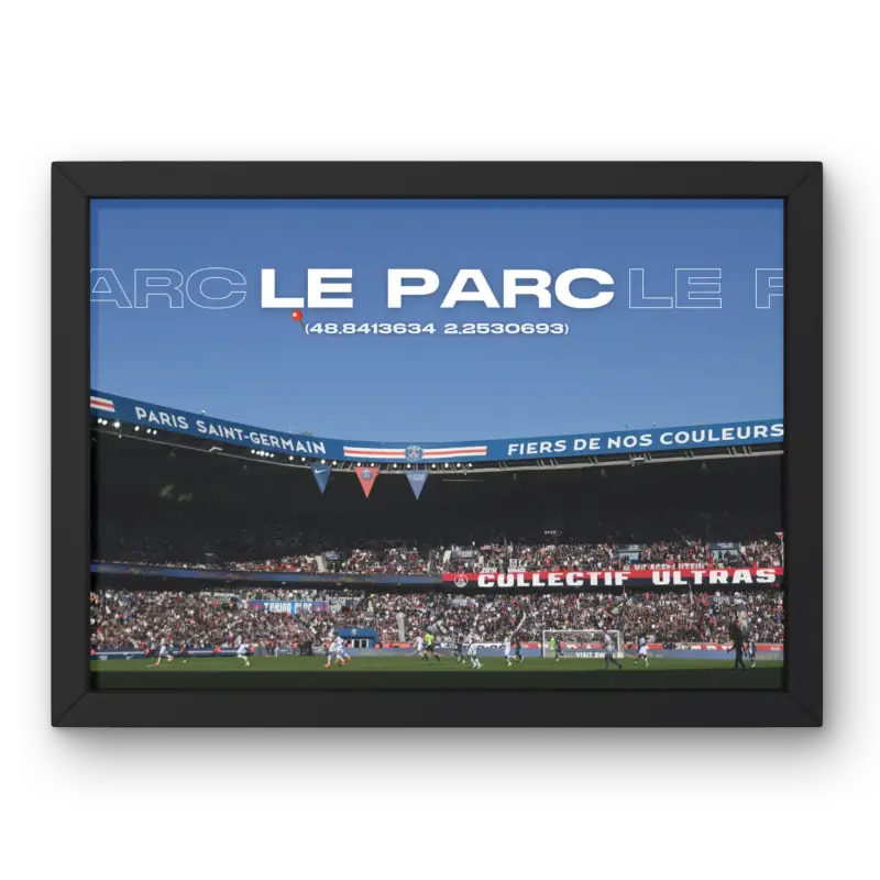 Cadre Parc des Princes | L'Emblème du PSG | Cadre Perso