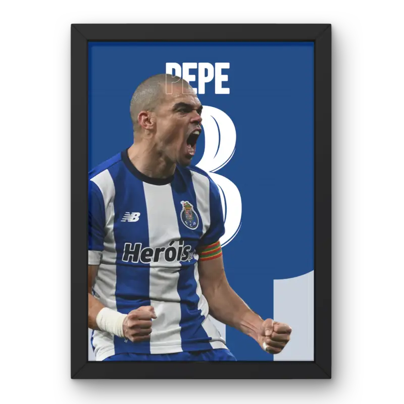 Cadre Pepe - FC Porto | Légende Défensive du Dragon | Cadre Perso