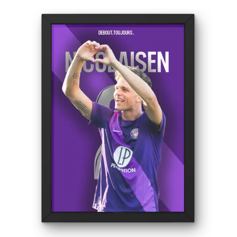 Cadre Rasmus Nicolaisen - Toulouse FC | Collection Supporter | Cadre Perso