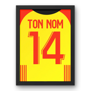 Cadre RC Lens Domicile 2023-2024 | Cadre Personnalisé Fan de Football | Cadre Perso