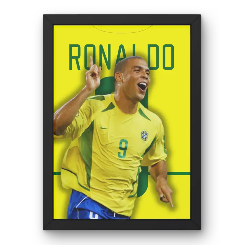 Cadre Ronaldo R9 - Brésil | Légende du Football | Cadre Perso